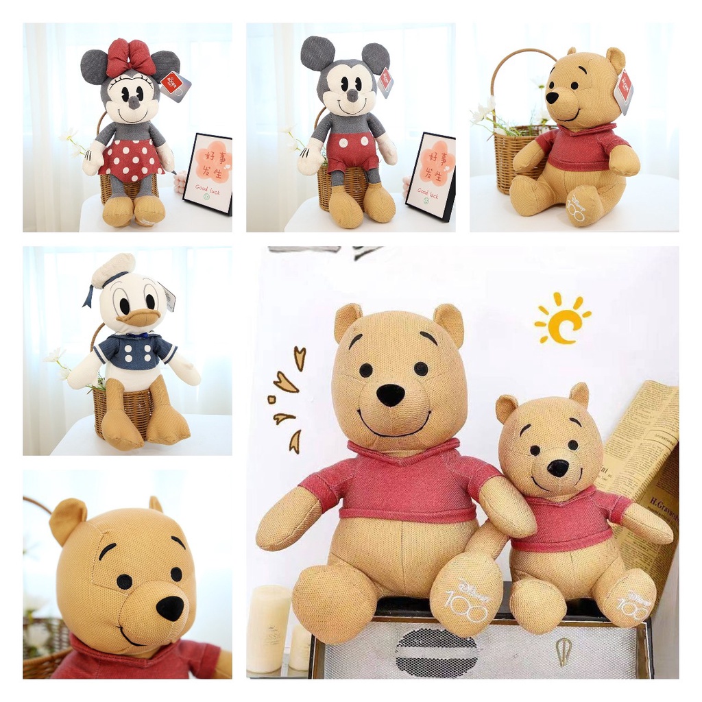 Koleksi Mainan Disney Nostalgia Plush Mickey, Minnie, Winnie, Dan Donald, Lebih Banyak!