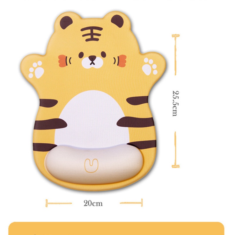 Lucu Kartun Mouse Cushion Silicon Lem Mouse Pad Non-Slip Mouse Pad Kodok Kucing Beruang Mouse Tiger Mouse Pad Dengan Perlindungan Pergelangan Tangan