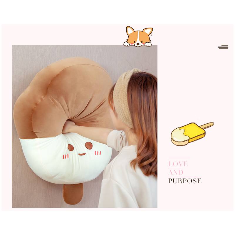 60cm/42cm/12cm Kartun Es Krim Mainan Mewah Liontin Bantal Cushion Boneka Dekorasi Rumah Hadiah