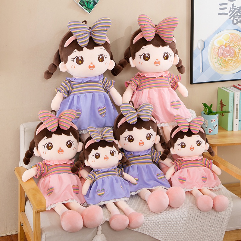 Boneka Aneh Dengan Pilihan Warna Pink Dan Ungu Bagus Untuk Décor Pembibitan Atau Playtime Fun