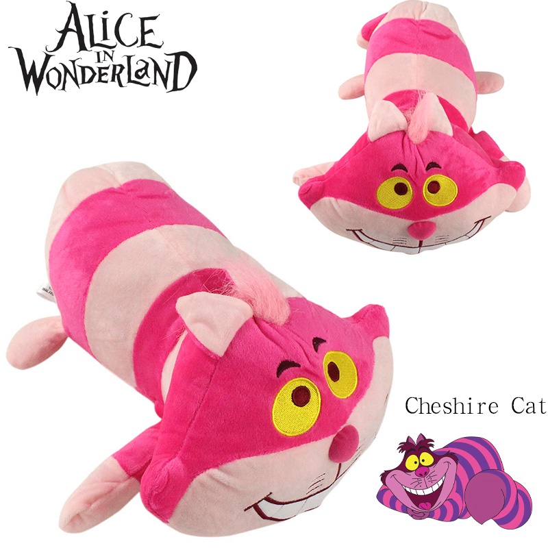 Cheshire Cat Soft Toy Inspired By Alice's Adventure In Wonderland Panjang 43cm Ideal Untuk Anak-Anak