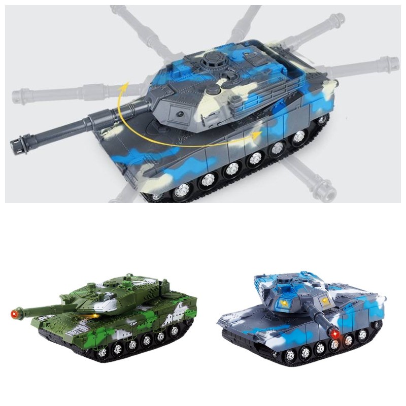 Mainan Tank Militer Merek Sea Star Dengan Kemasan Warna Warni Dan Inertial Motion