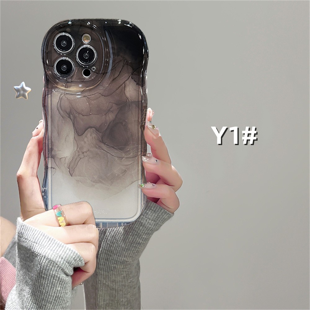 Redmi Note 11S 11 Pro Redmi 10C 10A 9A Note10 5G Note 10S 9C 9T Note9 Note8 Poco X3 Pro NFC Tinta Dan Cuci Gelombang Tepi TPU Phone Case Cover DGX