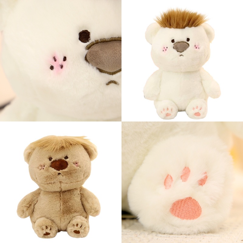 Little Cucu Cute Teddy Bear Mainan Plush Dengan Desain Unik Cocok Untuk Hadiah Dan Bantal Berat 2kg