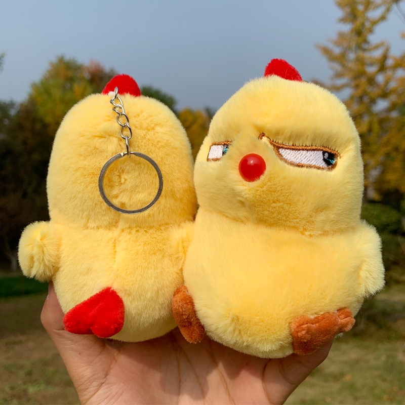 Gantungan Kunci Ayam Teriak Lucu Plushie Untuk Anak Dan Dewasa