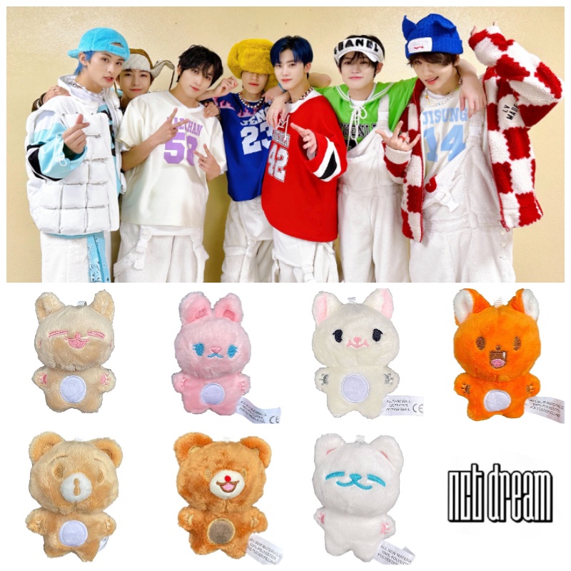 Gantungan Kunci Mewah NCT DREAM Animal Lucu Renjun, Mark, Dreamy Ver. Haechan