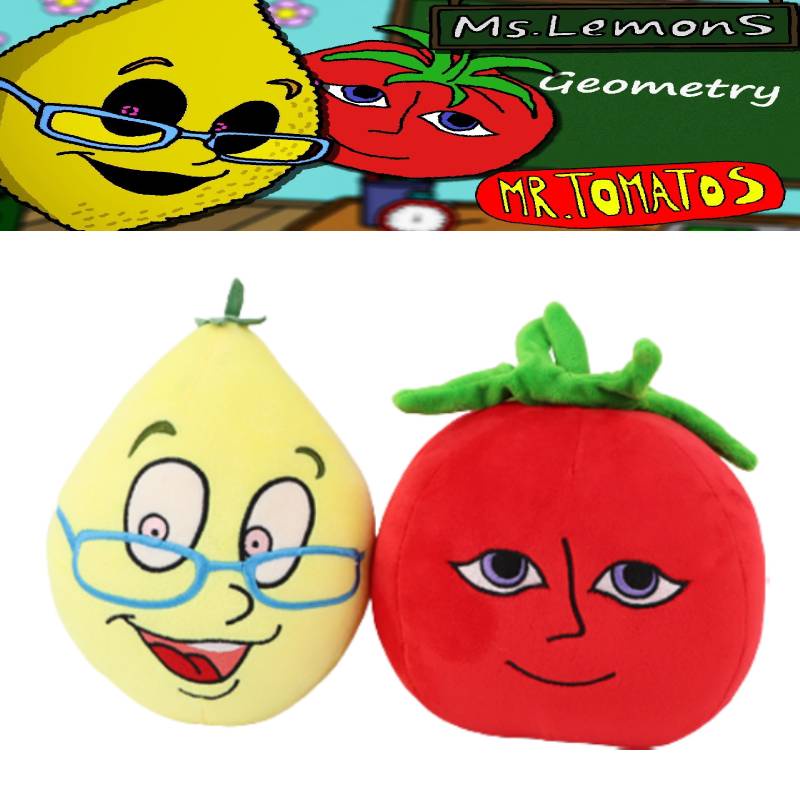 Game Dan Ms.Lemons Mr.Tomatos Boneka Plush Boneka Mainan Anak GameLover Anak Hadiah