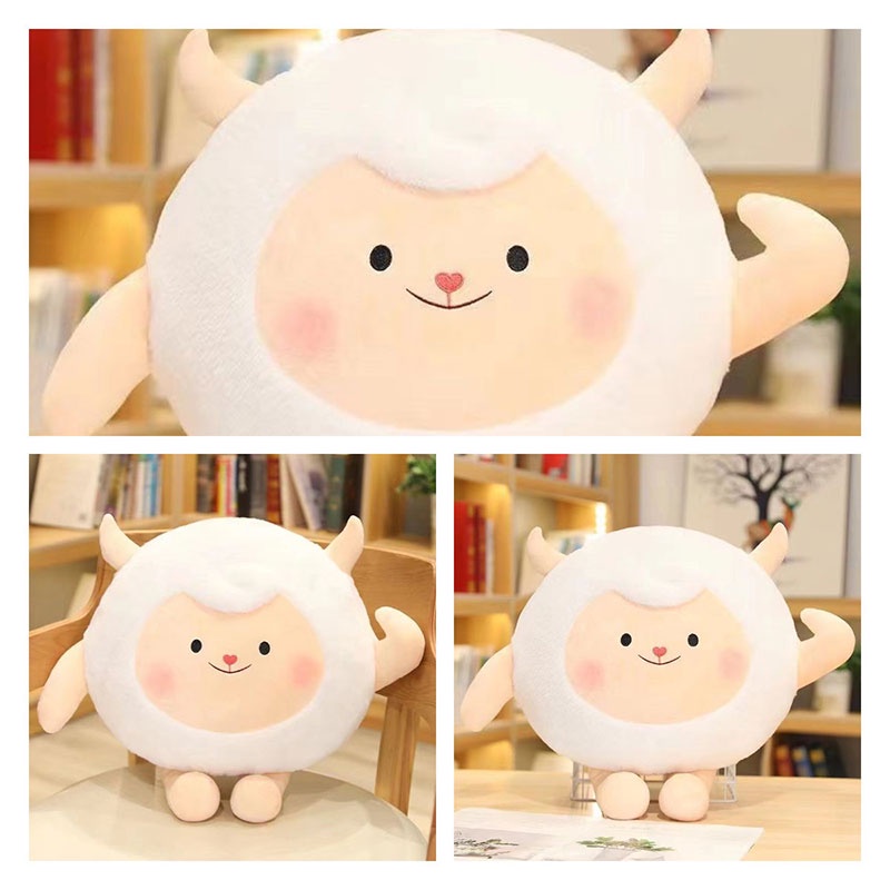 Egg Tart Party Companion Domba Boneka Binatang Menggemaskan Dan Menawan