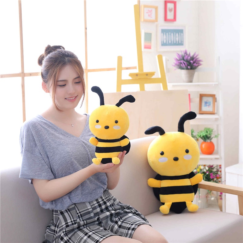 Buzzing Around With Lovely Bee Plush Toy Ini Pendamping Yang Bagus Untuk Anak-Anak Mudah Dibersihkan Dan Terawat