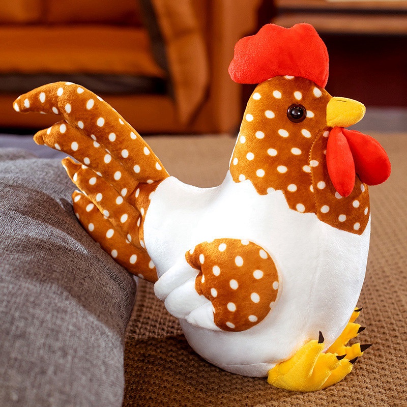 Boneka Binatang Ayam Jago Lucu Di Jaring