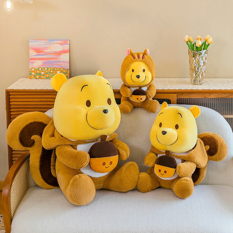 Boneka Boneka Winnie Bear Tupai Lembut Dan Dapat Di Peluk