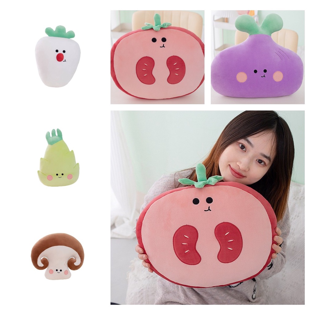 Boneka Bantal Sayur Menggemaskan Untuk Duduk Yang Nyaman