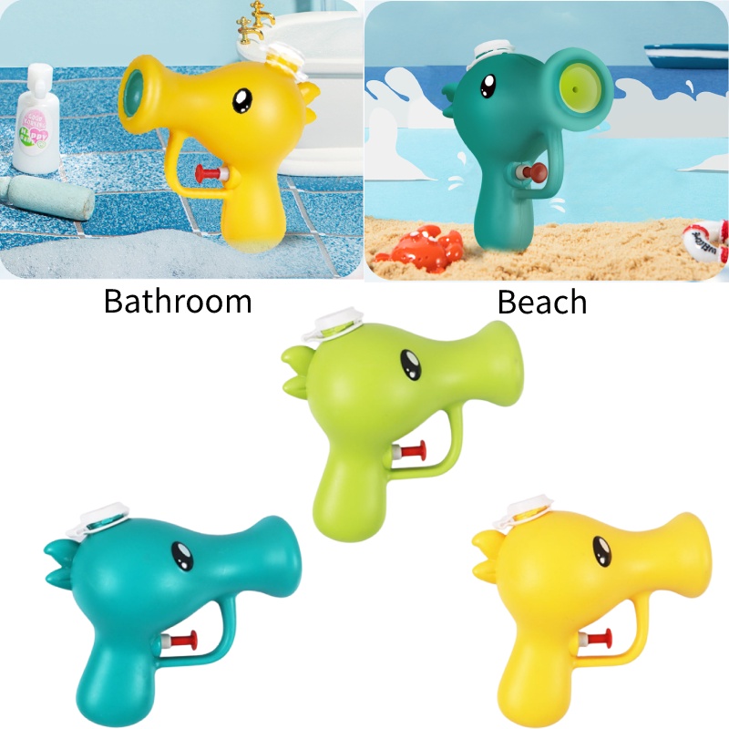 Water Gun Anak Warna Pea green, Biru-Hijau, Dan Kuning, Cocok Untuk Usia 4-6th Bahan Plastik, Perkembangan Koordinasi