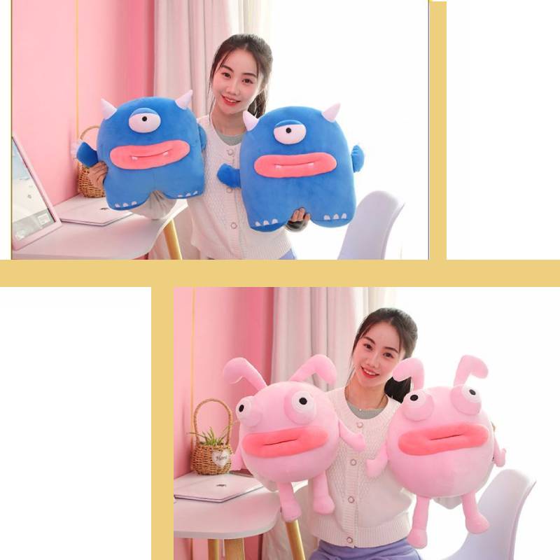 Mainan Plush Kelinci Sosis Lucu Dan Berbulu Dengan Bahan Coral Fleece Untuk Anak