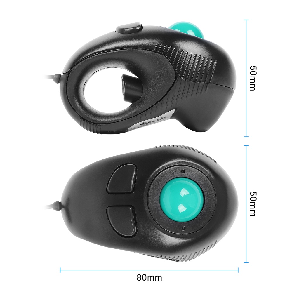 Mouse Trackball off-held off-table HS-01 Grip Ball Mouse Mouse Wired Trackball Mouse DPI Mouse Gaming Ergonomis Yang Dapat Disesuaikan Mouse Kabel