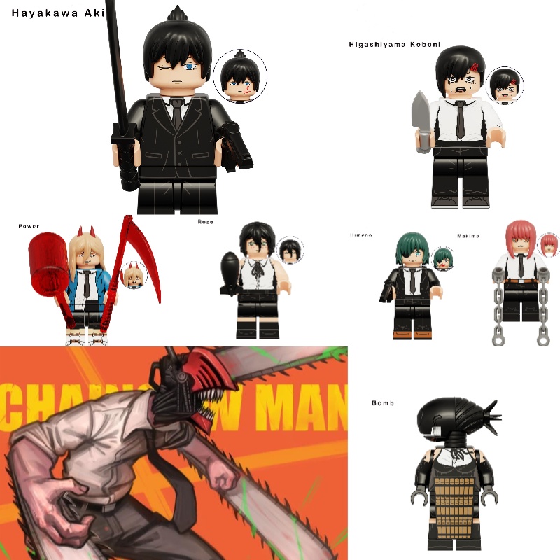 Sawman Bomb Devil Miniatur Blok Bangunan Ged