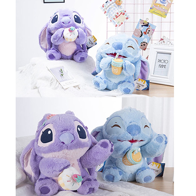 Mainan Plush Angel Stitch Disney Dengan Wangi Lilac Bulu Lembut Dan