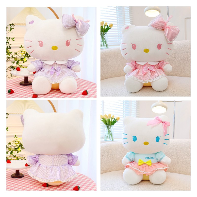 Mainan Boneka Kucing Plush Pendek Blue Maid Kt Pendek Lembut Dan Nyaman Untuk Dekorasi Dan Hadiah