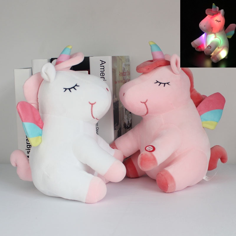 Glowing Rainbow Plush Ideal Untuk Cerita Tidur Dan Waktu Bermain