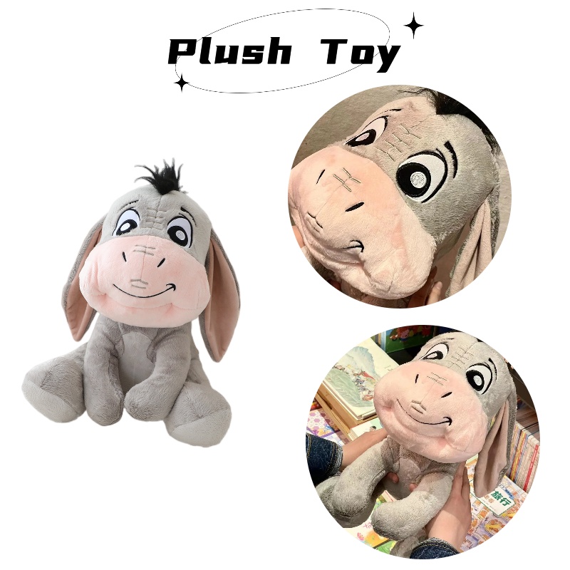 Donkey Grey Lovely Stuffed Doll Dibuat Dengan Bahan Berkualitas Tinggi, Ukuran Cocok Untuk Anak-Anak Untuk Bermain Peluk Dan Dengan