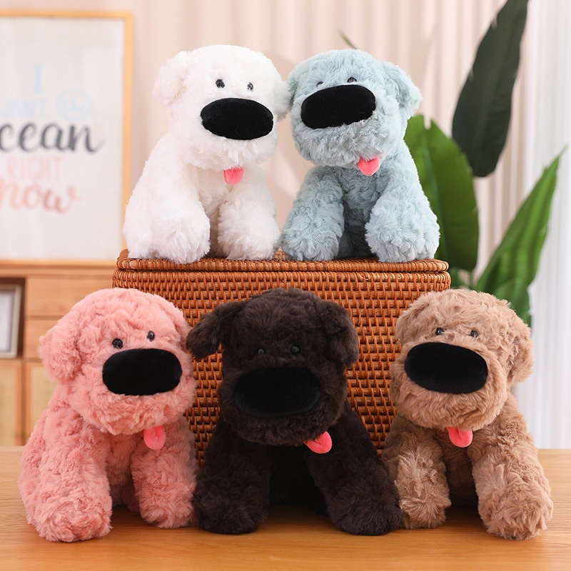 Boneka Bulu Plush Pendek Boneka Hewan Anjing, Tambahan Yang Cocok Untuk Koleksi Mainan Apa Saja