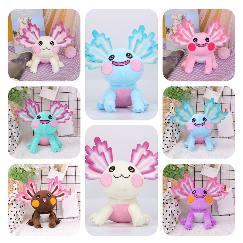 Axolotl Plush Lembut Dan Menggemaskan 6pilihan Warna Cocok Untuk Remaja Dan Dewasa Yang Suka Anime Dan Video Game