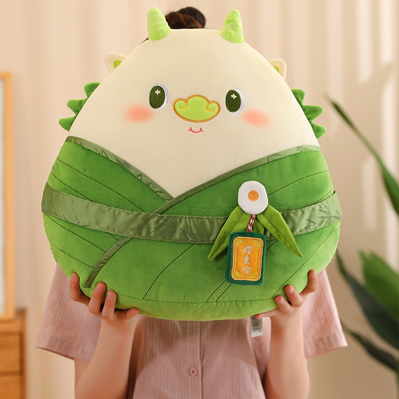 Mainan Boneka Boneka Boneka Plush Dumpling Berbentuk Naga Padi Bantal Sofa Anak Hadiah Cushion