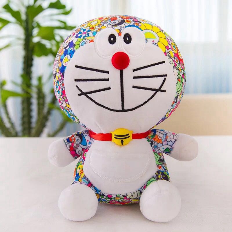 2018mainan Boneka Mewah DORAEMON UNIQLO X Takashi Murakami Limited Hadiah Anak Terbaru10&quot;