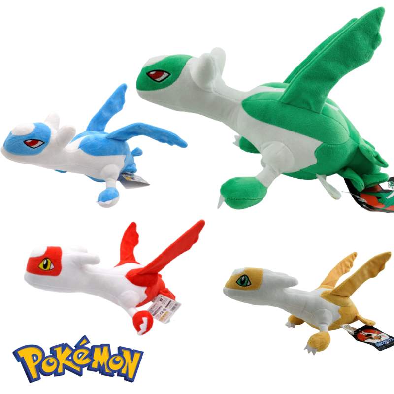 Boneka Binatang Latias Dan Latios Berwarna Halus Dan Vibrant Dengan Isian Katun Pp