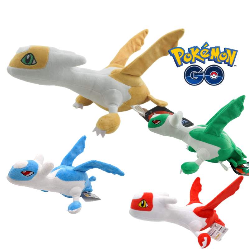 Boneka Binatang Latias Dan Latios Berwarna Halus Dan Vibrant Dengan Isian Katun Pp