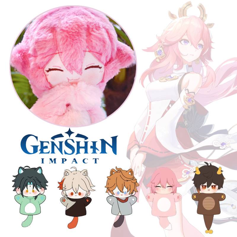 Boneka Tangan Genshin Impact Plush Lembut Dan Menggemaskan, Hadiah Untuk Ulang Tahun Anak