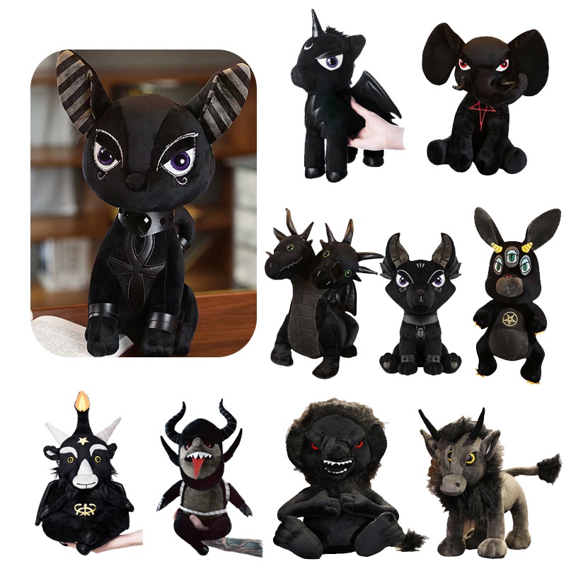 Mainan Plush Anime Peripheral Pentagram Gajah Kelinci Diablo Boneka Hewan Kartun