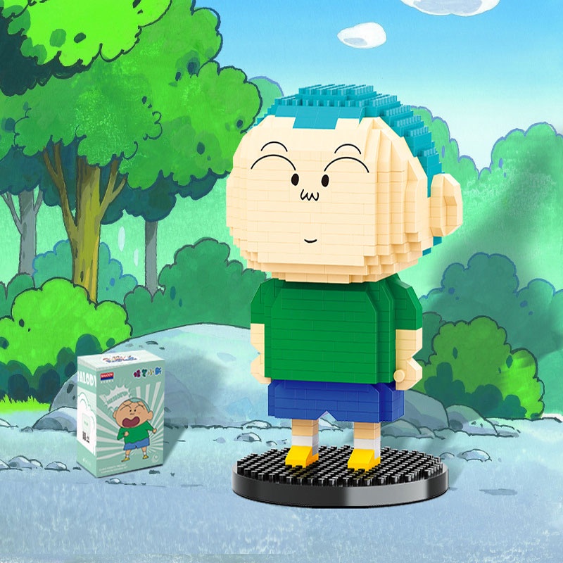 Mainan Puzzle Blok Bangunan Karakter Kartun Yang Sama ABS Anime Mikro