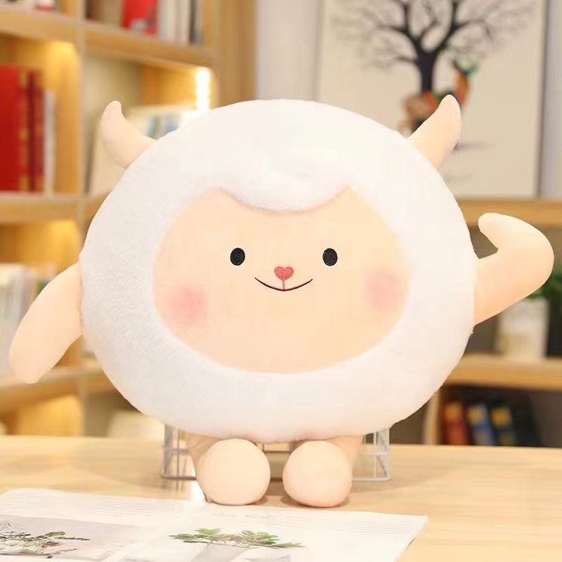 Egg Tart Party Companion Domba Boneka Binatang Menggemaskan Dan Menawan