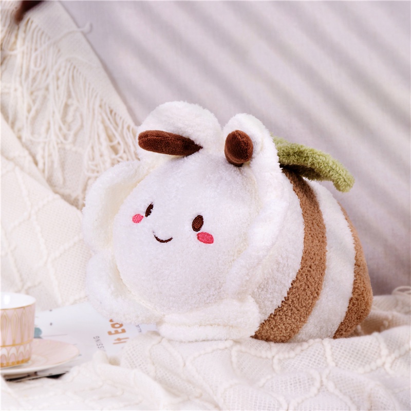 30 cm Stripe Bee Mainan Mewah Bantal Lembut Peluk Boneka Dekorasi Rumah Anak Hadiah Ulang Tahun