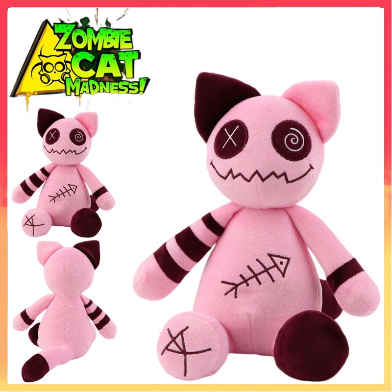 Zombie Kucing Boneka Plush Boneka Mainan Bantal Hadiah Ulang Tahun Anak Deco