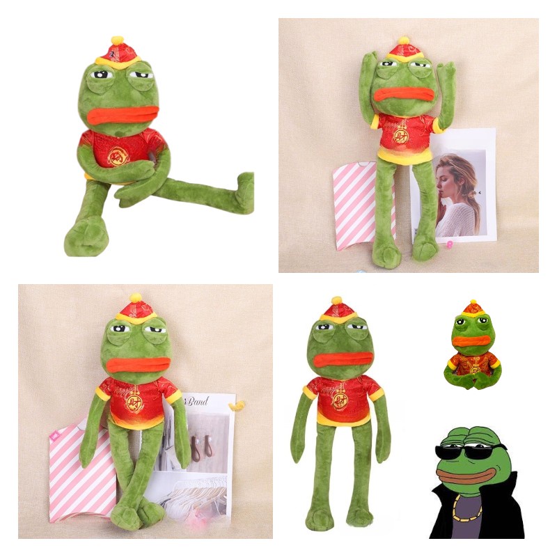 Ekspresikan Emosimu Dengan Katak Sedih Kami Plushie Pepe Kodok