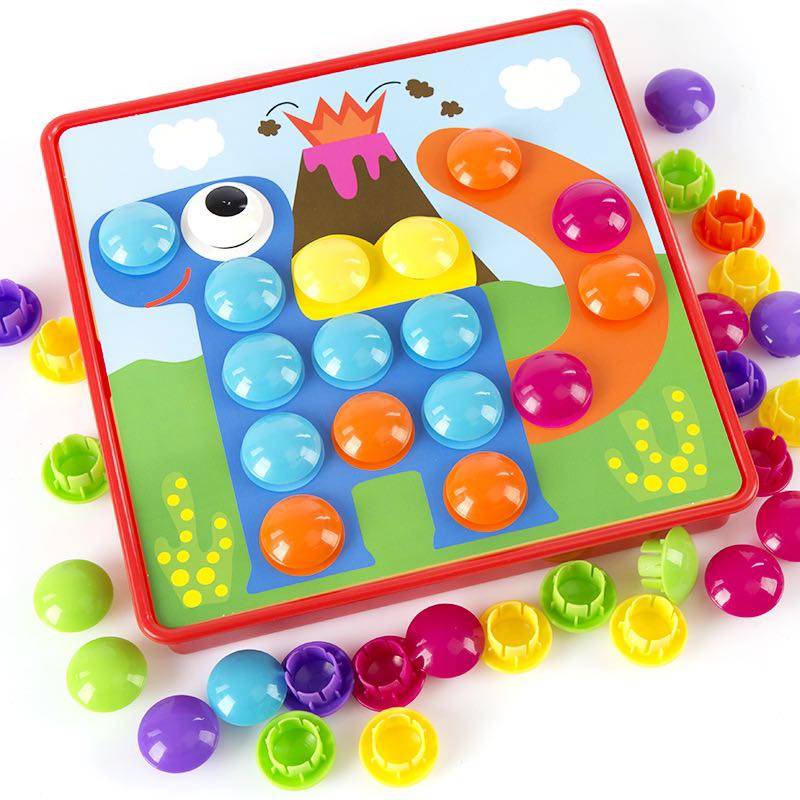 Game Puzzle Kuku Jamur Besar Isi 58pcs, Cocok Untuk Edukasi Paud Dan Bermain Interaktif