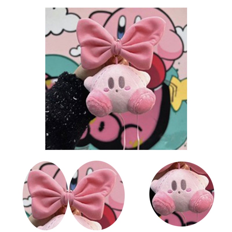 Kirby Bintang Boneka Mewah Gantungan Kunci Liontin Hiasan Gantung Boneka Mainan Hadiah