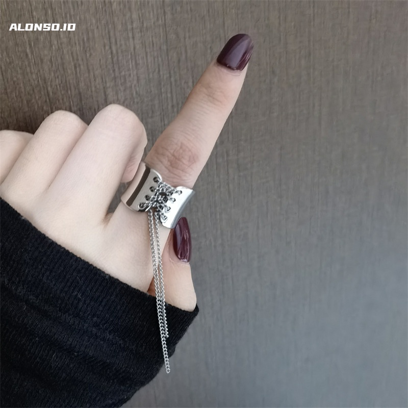 Rantai Kecil Barbarian Pinggang Pembukaan Cincin Aksesoris Fashion Kepribadian Pasang Sederhana