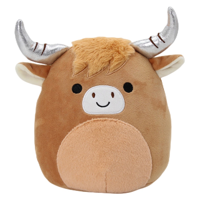 Squishmallow Boneka Plush Sapi Dataran Tinggi Squishy Boneka Lembut Hadiah Mainan Hewan