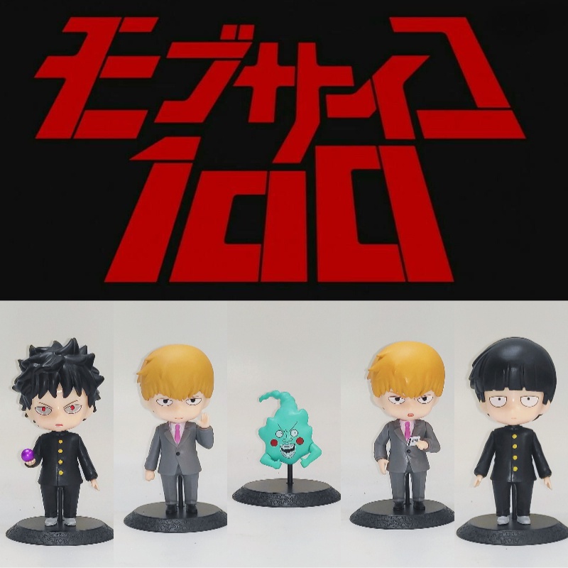 Koleksi Mainan Supernatural100% Set 5pcs Figur Plastik Shigeo Kageyama