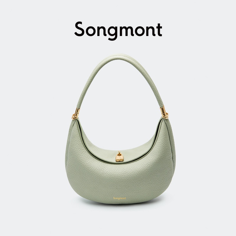 Tas Wanita Gaya Korea  Songmont Songyue Series Medium Size Moon Bend Designer Crescent Spring/Summer