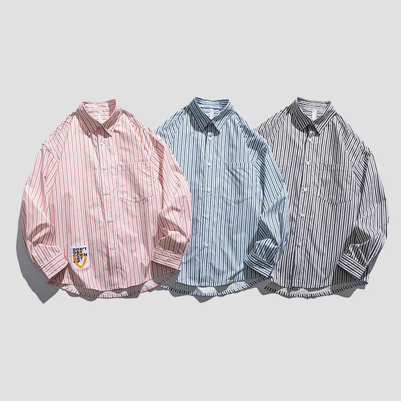 Kemeja Atasan Pria2023 Spring High Quality Casual Men's Long sleeved Shirts dari DWP 2207 Handsome C