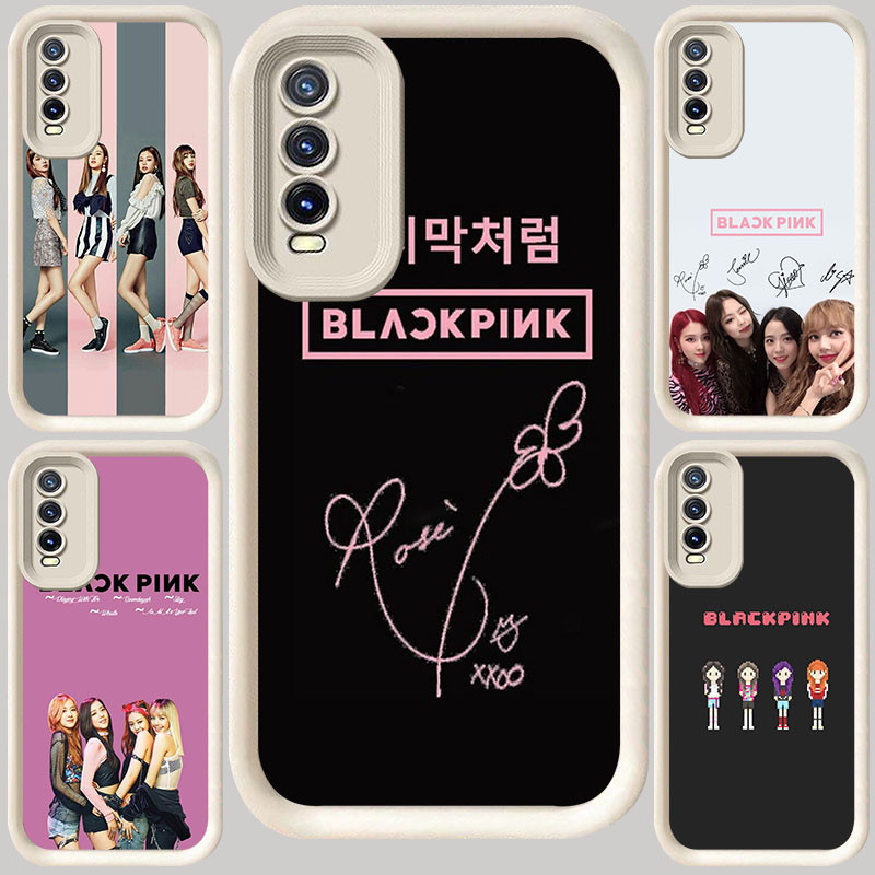 M-95 BLACKPINK Putih Casing untuk VIVO Y83 Y66 Y20 Y20s S1 Pro Y400 Y12s Y20i V15 Y11s V17 V19 NEO
