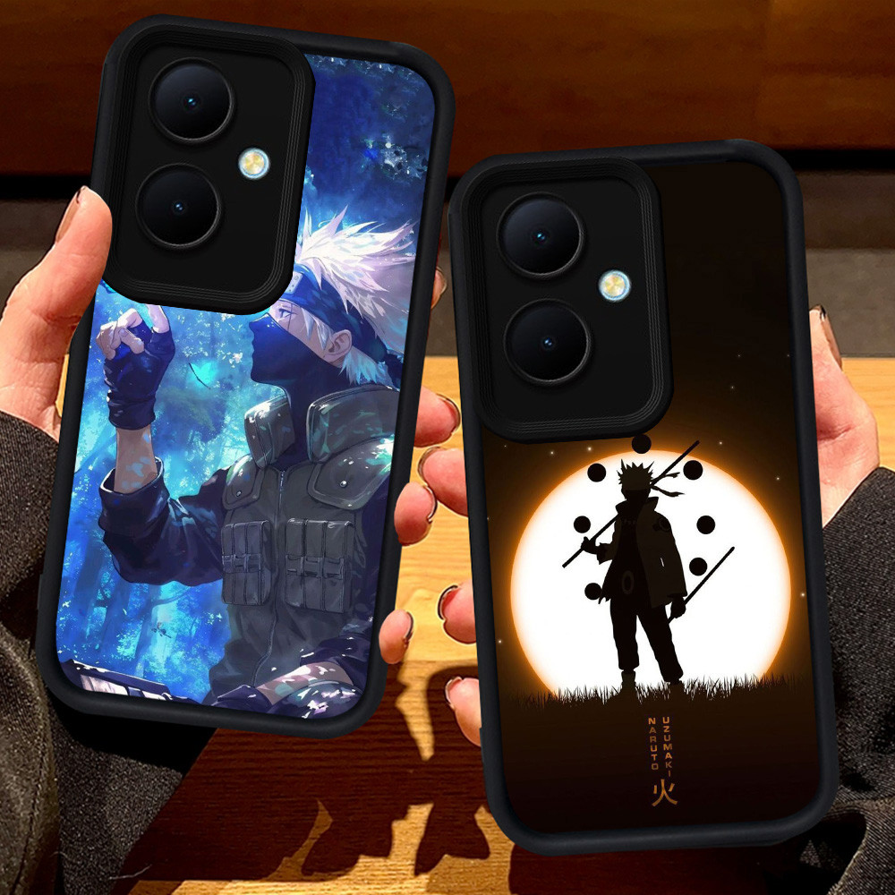 S56 Naruto Casing untuk OPPO Reno 11F 10 13F 8T 11 Pro 5G hitam