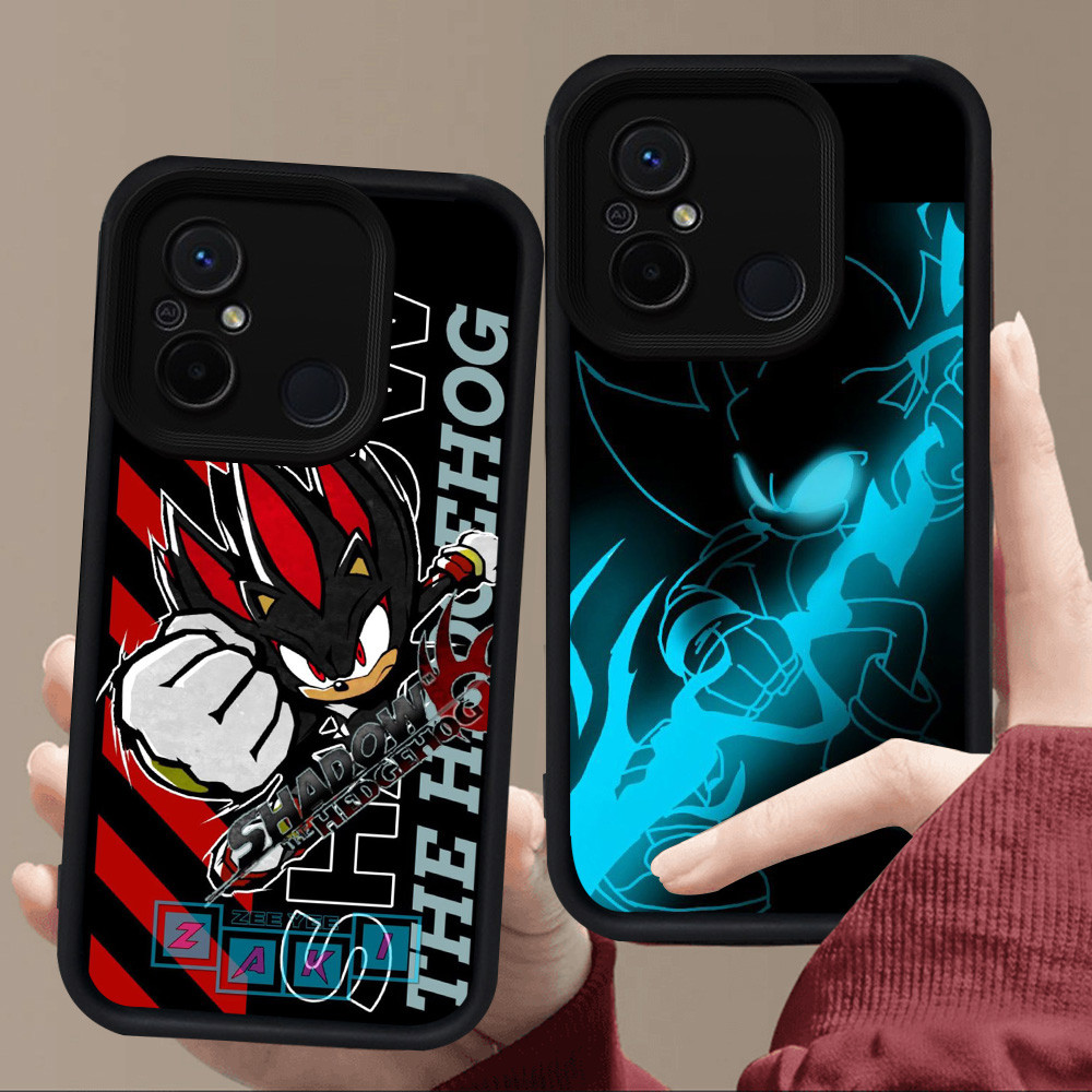 E64 Sonic Casing untuk Silikon Hitam Xiaomi Redmi POCO M3 M4 A1 C55 A2 12C C65 9A 9T 9C 10C A5 C71 F