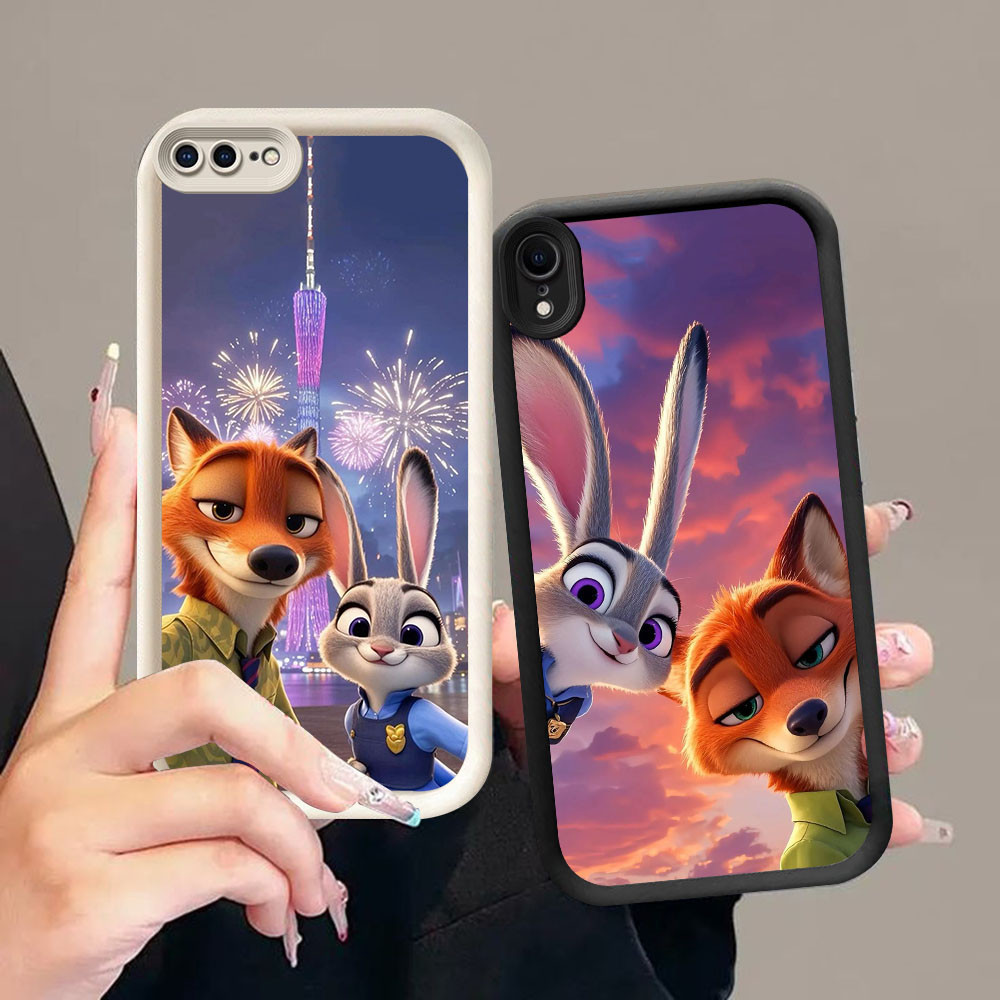 CK-34 Zootopia Silikon Mewah Casing untuk iPhone XR X XS 6 7 8 Max Plus