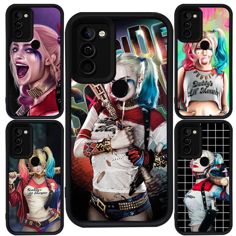Casing untuk Infinix Smart 6 HOT 10 5 11 12 8 9 Play Plus Silikon Hitam M-84 Harley Quinn