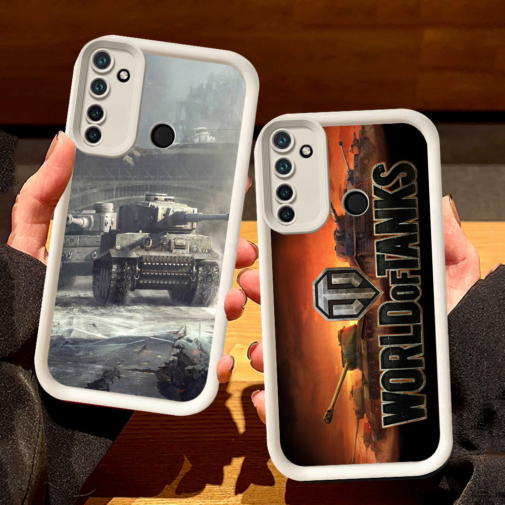 Putih Casing untuk Realme 14 14t 14X C71 C73 C2 Narzo 10A C2s 7i 5s 10 6i C17 5i 20A 5 C75 9i S128 W